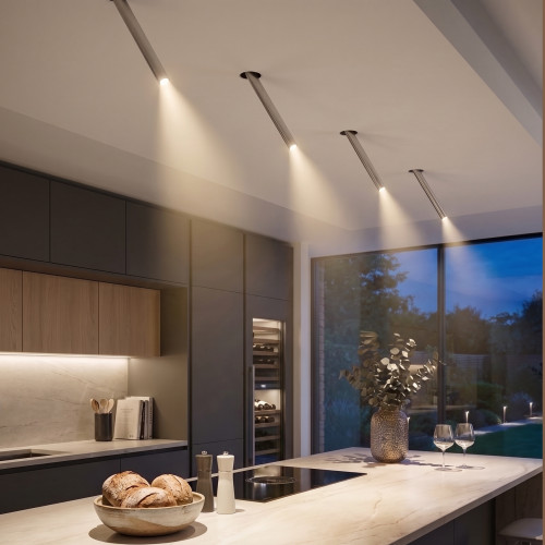 Citilux STEK CL514S14N LED Встраиваемый поворотный спот Матовый Хром Спот 300мм