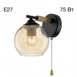 Citilux TIKA CL133411 Бра с выключателем Чёрное