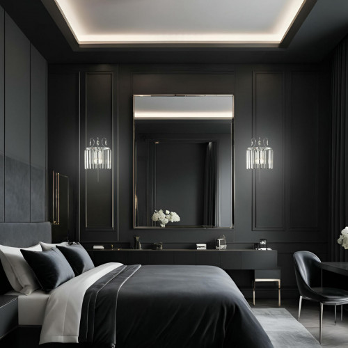 Citilux Инга CL335321 Бра хрустальное с выключателем Хром