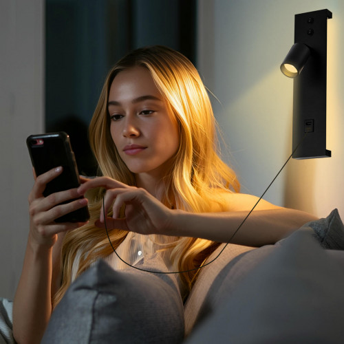 Citilux Декарт CL704461 LED USB Светильник с выключателем Чёрный