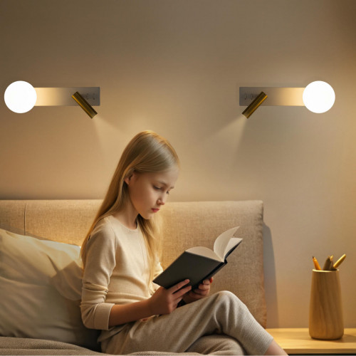 Citilux Декарт CL704450 LED Светильник с выключателем Белый+Бронза