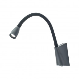 Citilux Декарт CL704341 LED Бра гибкое с выключателем Чёрное