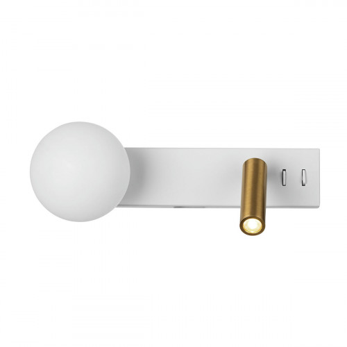 Citilux Декарт CL704450 LED Светильник с выключателем Белый+Бронза
