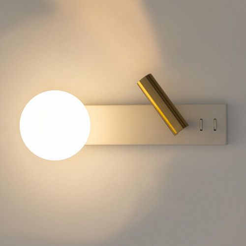 Citilux Декарт CL704450 LED Светильник с выключателем Белый+Бронза