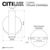 Citilux DEKART CL704102 LED Светильник настеный с выключателем Золото