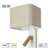 Citilux DEKART CL704482 LED Бра с песочным абажуром и выключателем Белое