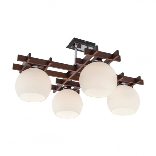 Citilux Нарита CL114141 Люстра деревянная Венге Хром