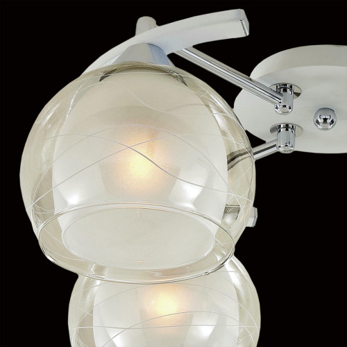Citilux Буги CL157141 Люстра потолочная Белая Хром