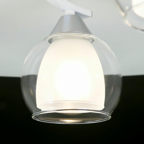 Citilux Кристи CL152150 Люстра потолочная Белая Хром