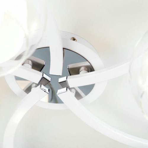 Citilux Кристи CL152150 Люстра потолочная Белая Хром