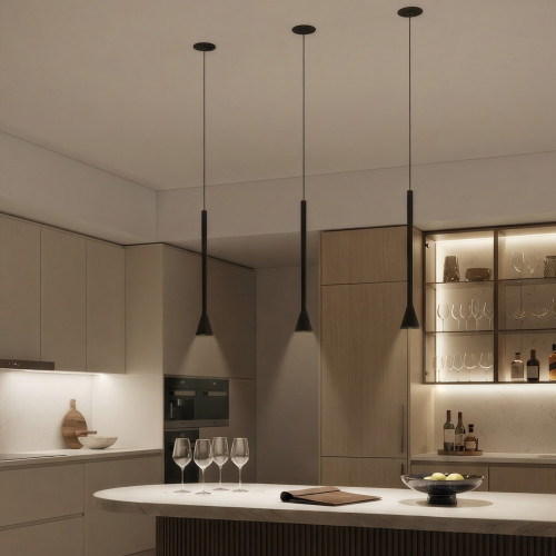 Citilux DUZA CL51711_BD Подвесной встраиваемый светильник Чёрный
