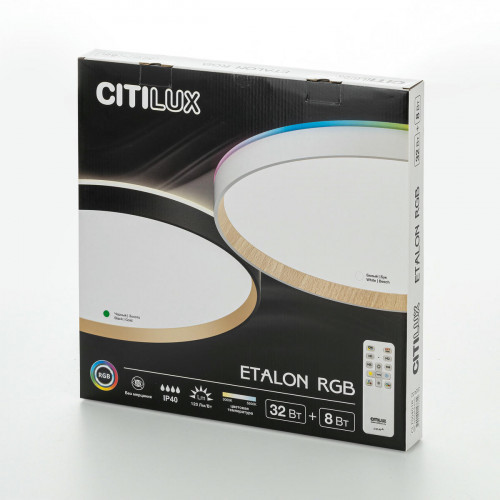 Citilux ETALON CL750401R LED RGB Светильник с пультом Чёрный+Золото