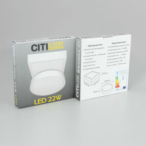 Citilux Галс CL55K22N Светильник накладной светодиодный