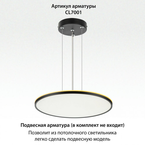 Citilux NORMA CL749601 LED RGB Светильник с пультом Чёрный