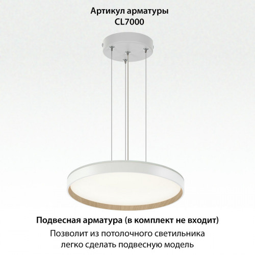 Citilux ETALON CL750400R LED RGB Светильник с пультом Белый+Бук