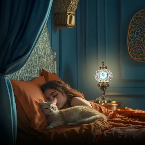 Citilux Каир CL419816 Настольная лампа Мозаика Синяя
