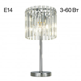 Citilux Джейн CL306831 Хрустальная настольная лампа Хром
