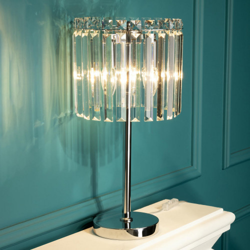 Citilux Джейн CL306831 Хрустальная настольная лампа Хром