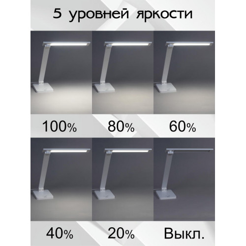 Citilux Ньютон CL803080 Настольный светильник с диммером Белый