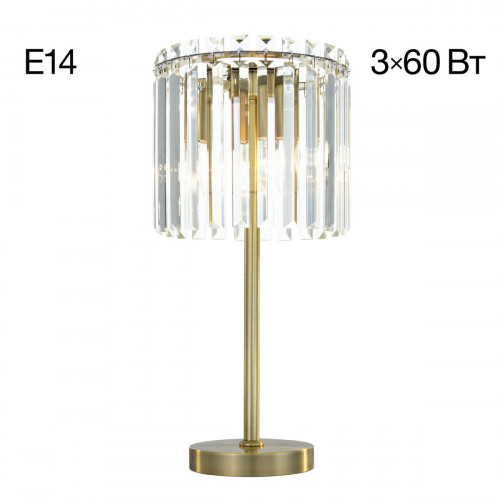 Citilux Джейн CL306833 Хрустальная настольная лампа Бронза