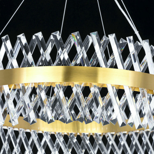 Citilux Ричард CL336083 LED Люстра хрустальная с пультом Бронза