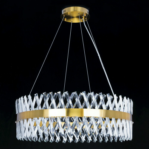 Citilux Ричард CL336083 LED Люстра хрустальная с пультом Бронза
