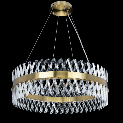 Citilux Ричард CL336083 LED Люстра хрустальная с пультом Бронза