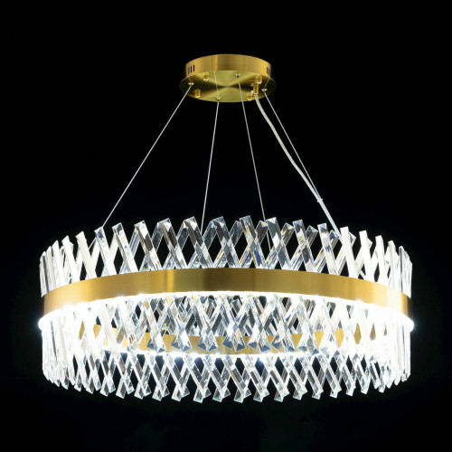 Citilux Ричард CL336083 LED Люстра хрустальная с пультом Бронза