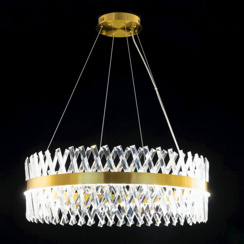 Citilux Ричард CL336083 LED Люстра хрустальная с пультом Бронза
