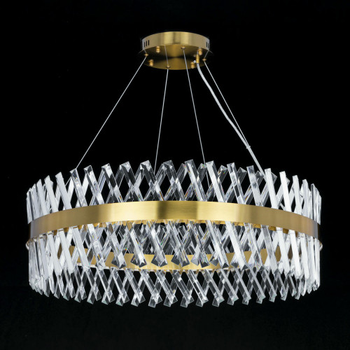 Citilux Ричард CL336083 LED Люстра хрустальная с пультом Бронза