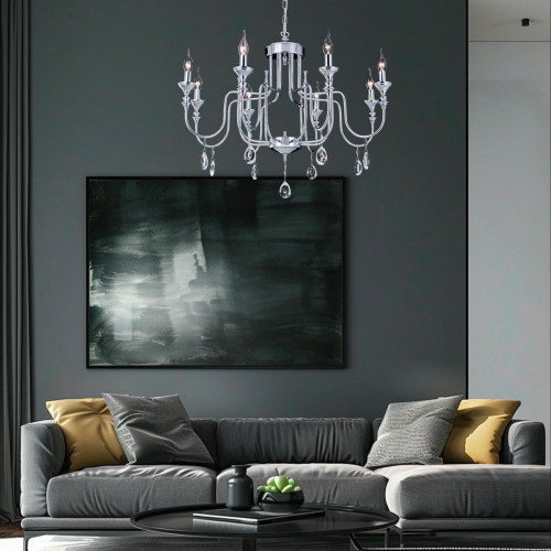 Citilux Рига CL437181 Люстра подвесная Хром