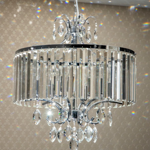 Citilux Инга CL335161 Люстра подвесная хрустальная Хром