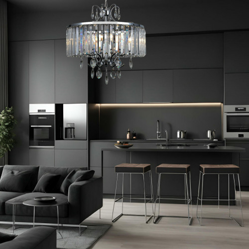 Citilux Инга CL335161 Люстра подвесная хрустальная Хром