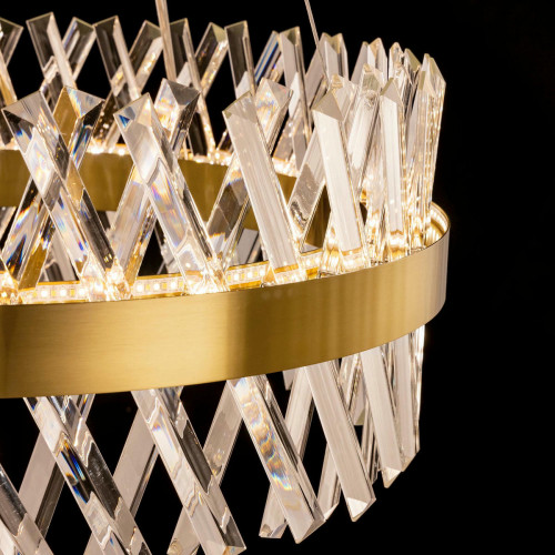 Citilux Ричард CL336063 LED Люстра хрустальная с пультом Бронза