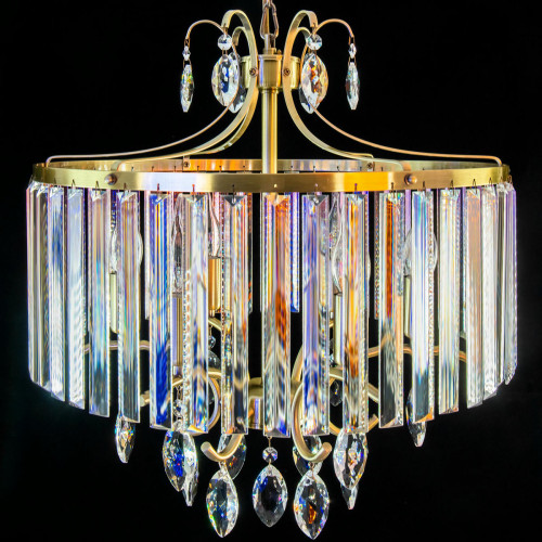 Citilux Инга CL335163 Люстра подвесная хрустальная Бронза