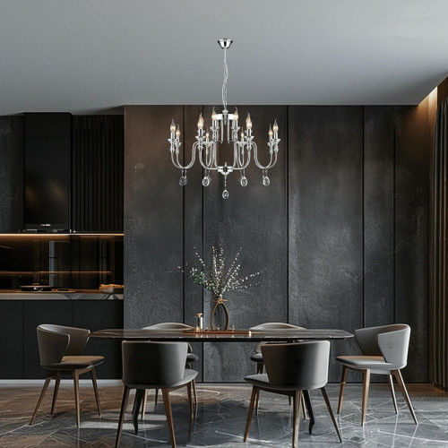 Citilux Рига CL437221 Люстра подвесная Хром