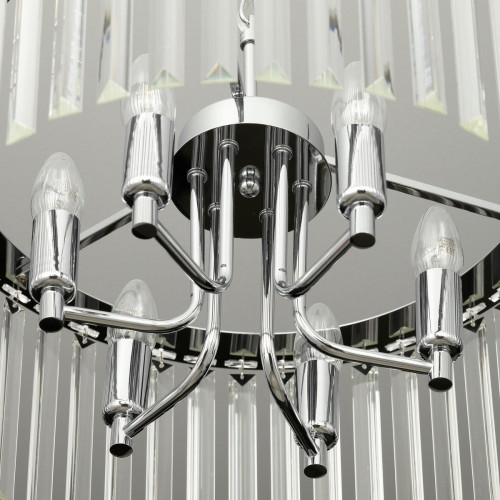 Citilux Джейн CL306161 Хрустальная подвесная люстра Хром