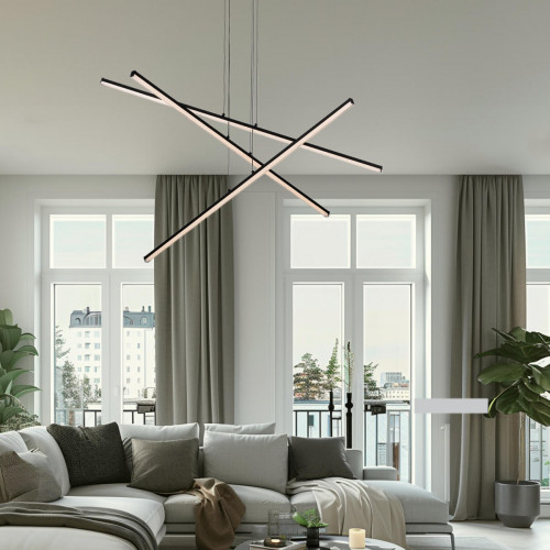 Citilux Trent CL203731 LED Люстра подвесная с пультом Чёрная