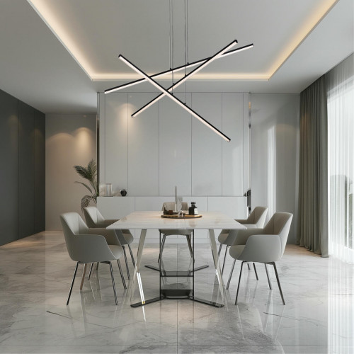 Citilux Trent CL203731 LED Люстра подвесная с пультом Чёрная