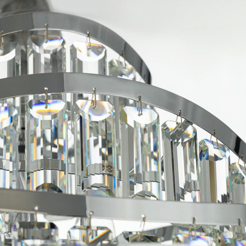 Citilux NAIAD CL315191 Люстра хрустальная подвесная Хром
