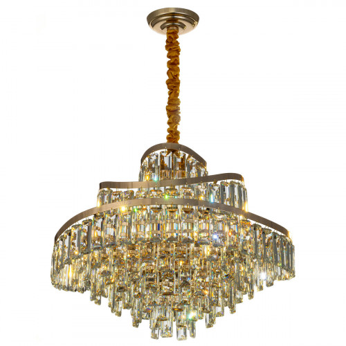 Citilux NAIAD CL315162 Люстра хрустальная подвесная Золото