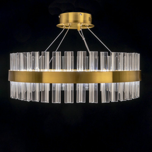 Citilux Рианна CL337053 LED Люстра хрустальная с пультом Бронза