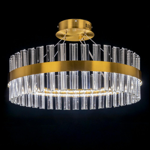 Citilux Рианна CL337053 LED Люстра хрустальная с пультом Бронза