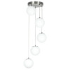 Citilux Адам Смарт CL228A051 RGB LED Умная каскадная люстра Матовый Хром
