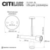 Citilux VEKTOR CL51321_BL Потолочный светильник на штанге Чёрный 20см