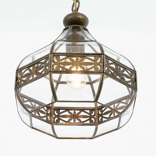 Citilux Гера-2 CL444210 Подвесной светильник витражный Бронза