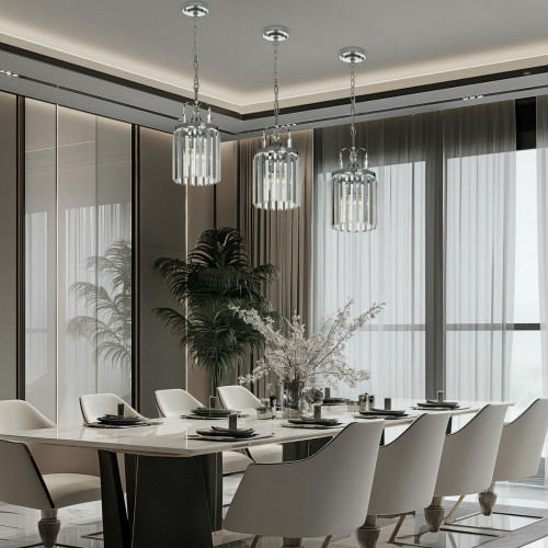 Citilux Инга CL335111 Подвесной хрустальный светильник Хром