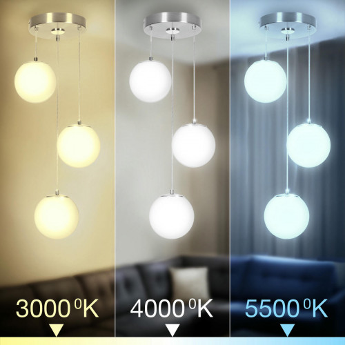Citilux Адам Смарт CL228A031 RGB LED Умная каскадная люстра Матовый Хром