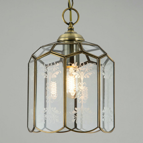 Citilux Витра-2 CL442210 Подвесной светильник витражный Бронза