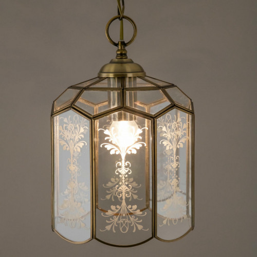 Citilux Витра-2 CL442210 Подвесной светильник витражный Бронза